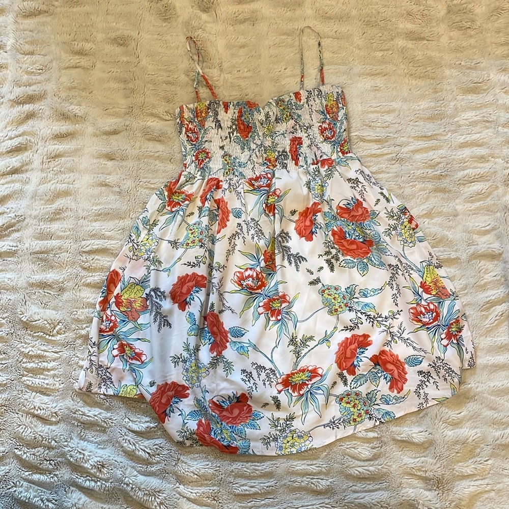 Short floral summer sundress